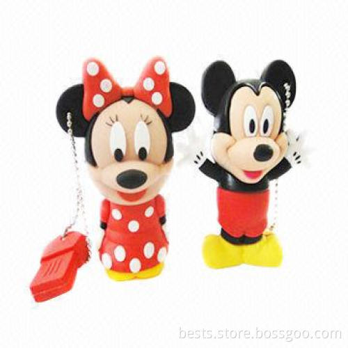 Cartoon Model USB Flash Disk, 512MB to 64GB Capacity